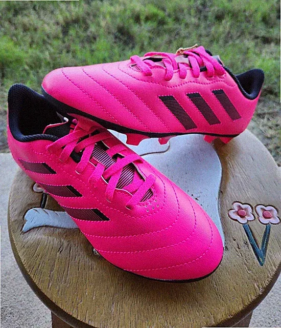 Adidas Goletto VIII "Pink /Black" Outdoor Soccer Girls' BRAND NEW PS 1Y
