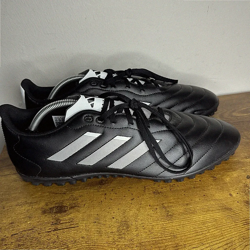 Adidas Goletto VIII TF Cleats Futsal Black Soccer Turf Shoes Mens Size 12.5