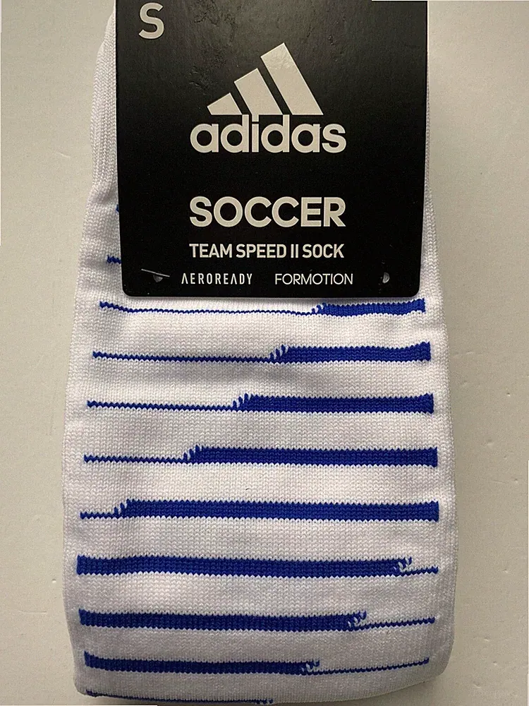 Adidas High Soccer Socks Kids OTC Team Speed II Youth S White Red Blue New NWT
