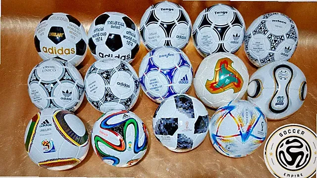 Adidas Historical Mini Balls Set 14 pcs World Cup 1970-2022 Collector Set Size 1