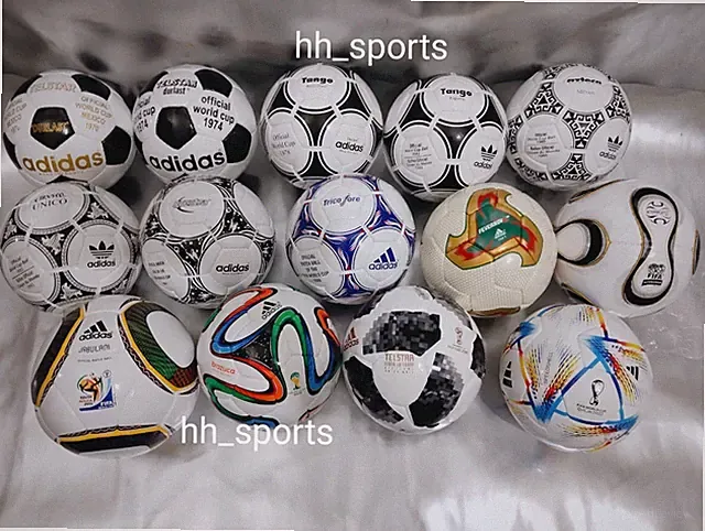 Adidas Historical Mini Balls Set 14 PCS World Cup 1970- 2022 Collector Set Size1