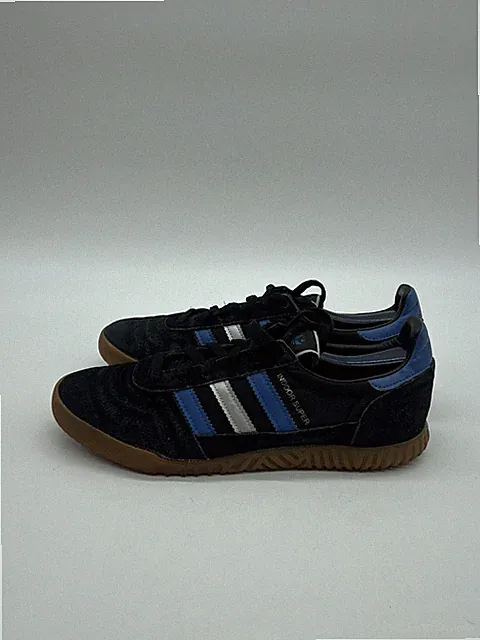 Adidas Indoor Super Men’s Size 10 Black Royal Suede Lace Up Indoor Soccer Shoes.