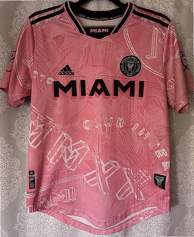 Adidas Inter Miami CF Edgar #13 Pink Heartbeat Soccer Jersey Women Large ‘22 MLS