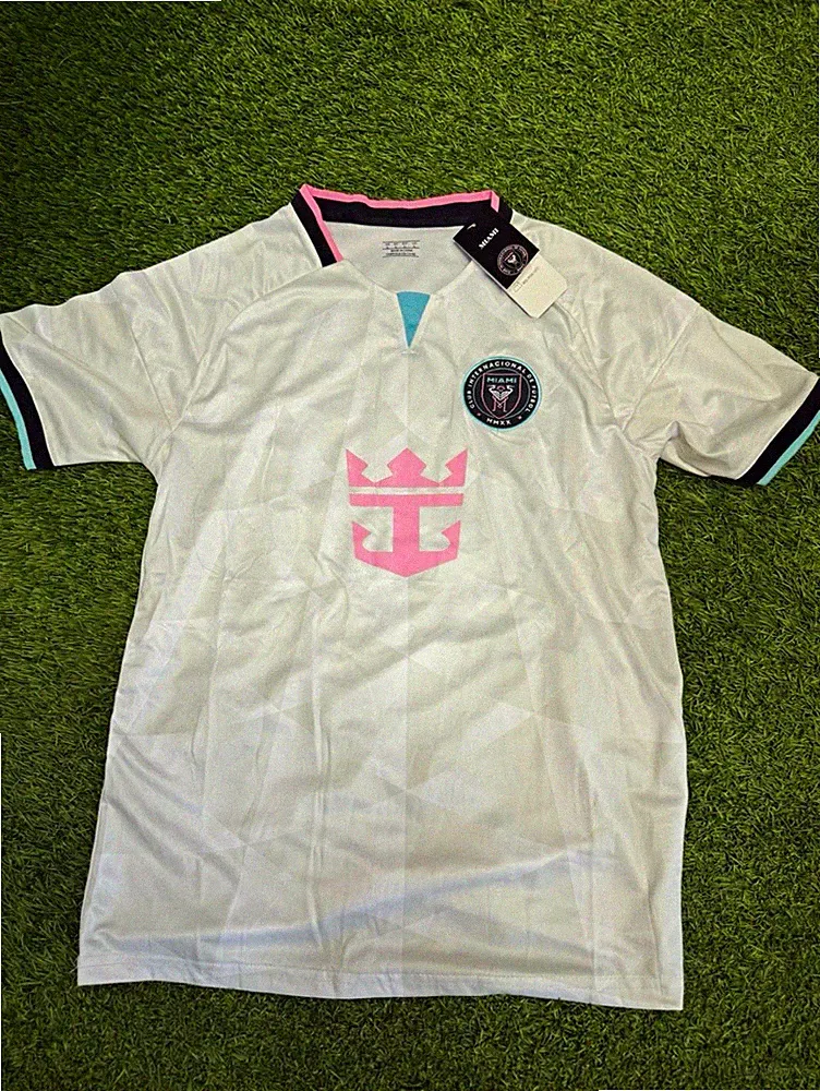 adidas Inter Miami CF Lionel Messi #10 MLS Soccer Jersey White Pink Black L