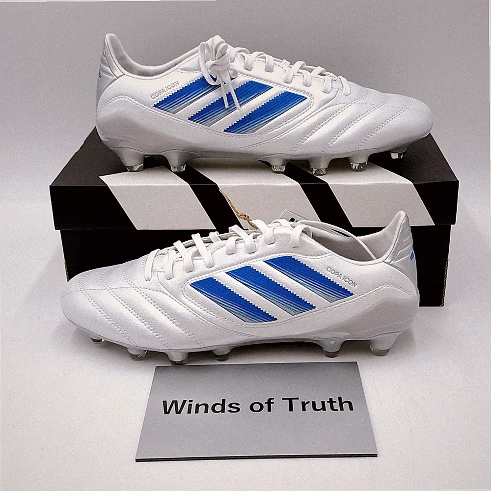 adidas JS1630 Soccer Cleats COPA ICON 2 HG White/Black/Bright Royal US 6.5 - 10