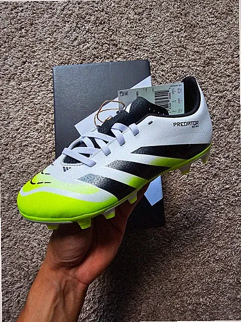adidas Junior Predator Club Firm/Multi Ground Soccer Cleats (Lime)