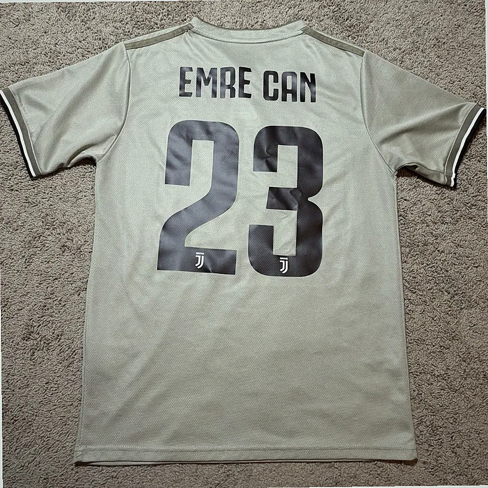 Adidas Juventus Emre Can Soccer Jersey Grey 2018/19 Away Kit Men’s S