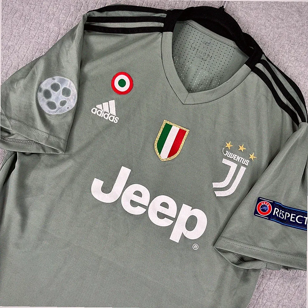 Adidas Juventus Jersey Men XL Green Short Sleeve World Cup Soccer Sport Shirt
