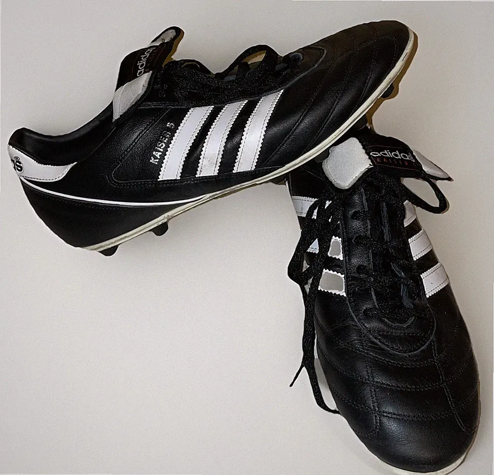 Adidas Kaiser 5 Black White Men’s Size 11.5 Germany Leather Soccer Cleats Shoes