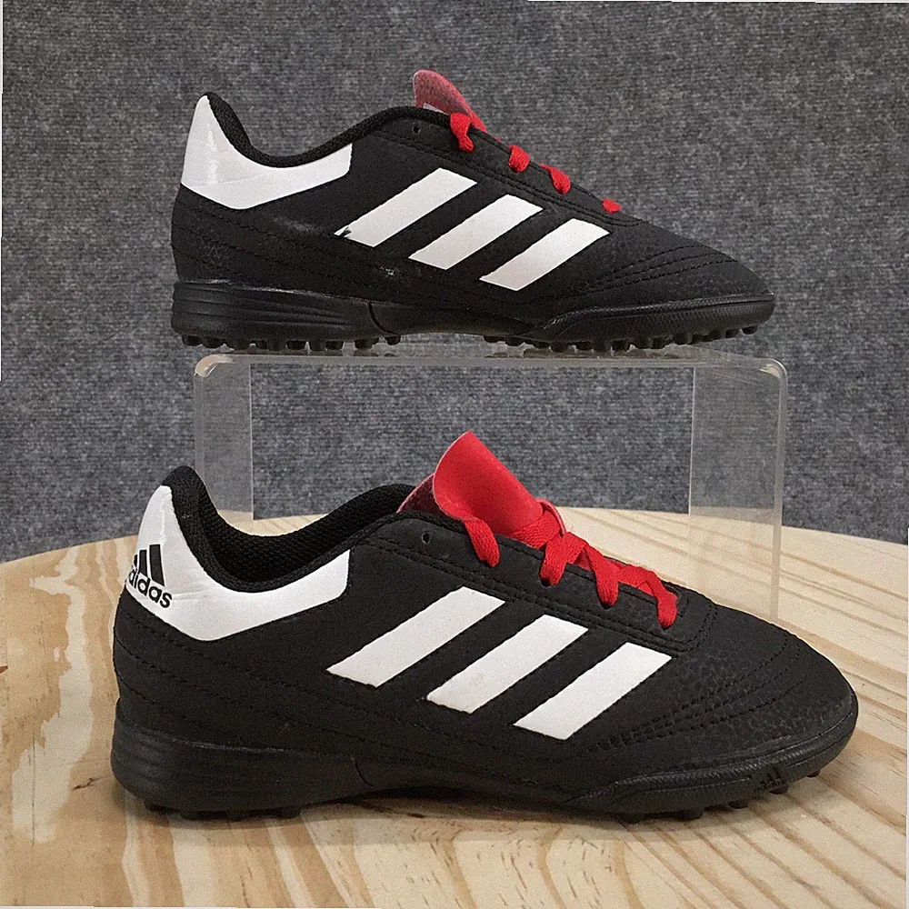 Adidas Kids 13K Black White Red Turf Soccer Shoes Cleats Low Top G26370
