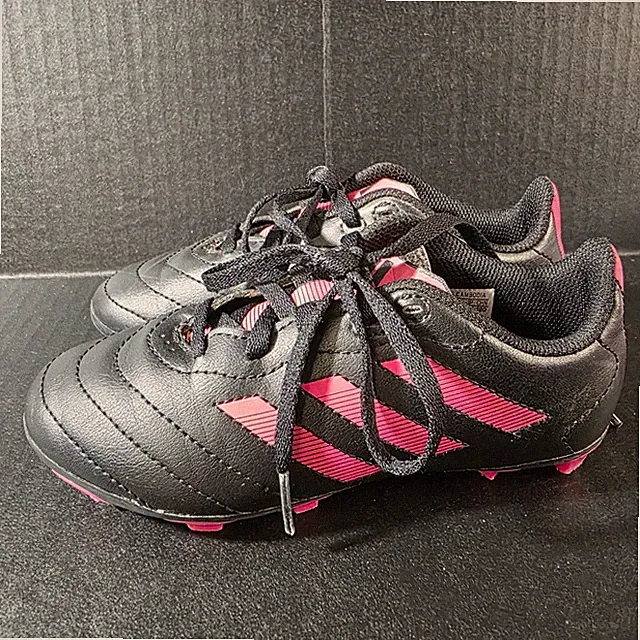 Adidas Kids Copa Pure II.4 FxG Soccer Cleats Black Pink IG1096 Size 12.5K