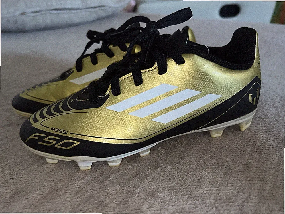 adidas Kids' F50 Club Messi Flexible Ground Soccer Cleats - Size 1.5 Youth