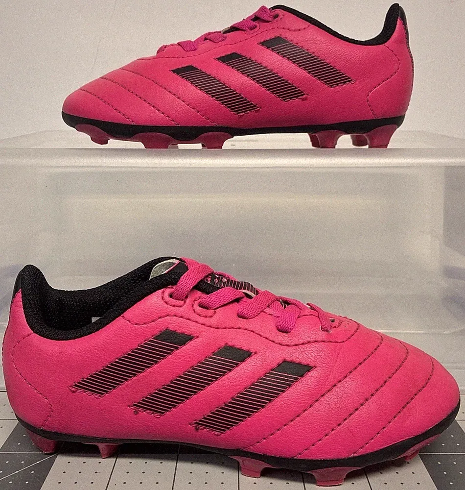 Adidas Kids Golette VIII FG J Pink Soccer Cleats VGUC AGW6163 US Sz: 12, UK 11.5