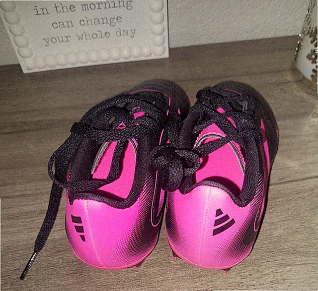 adidas Kids Goletto IX Firm/Multi Ground Soccer Cleats Pink Size 10.5 K