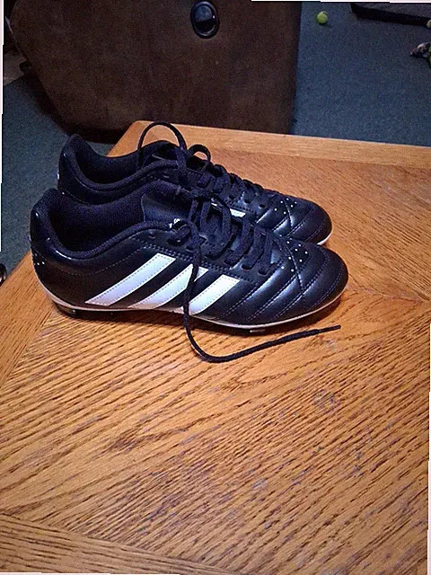 Adidas Kids Goletto V FG Soccer Cleats Size 6.5 S81784 Black White Youth New