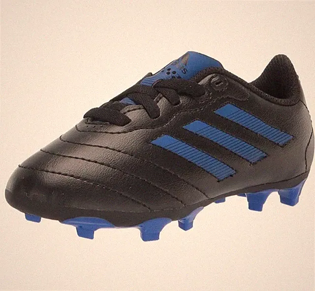 Adidas Kids Goletto VIII Firm Ground Soccer Shoe Core Black/Royal Blue 9.5K