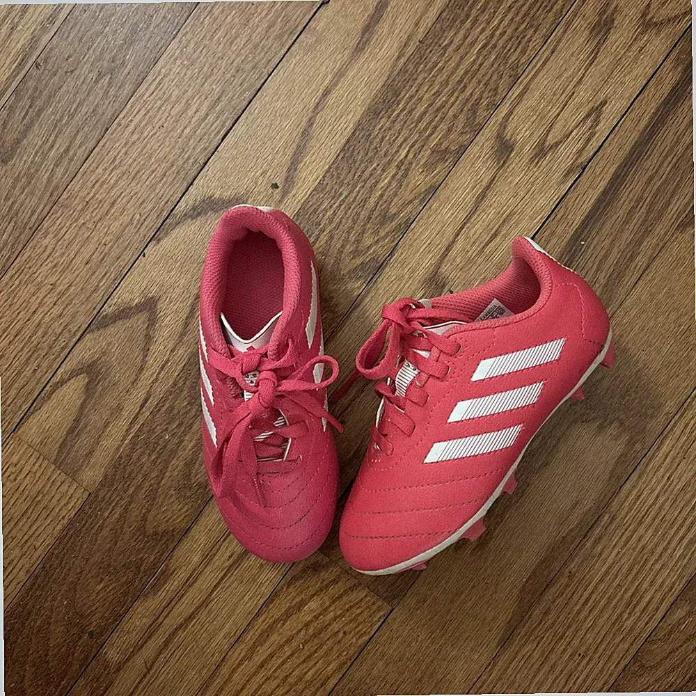 Adidas Kids Size 10K Soccer Cleats - Adidas - Pink/White - Girls
