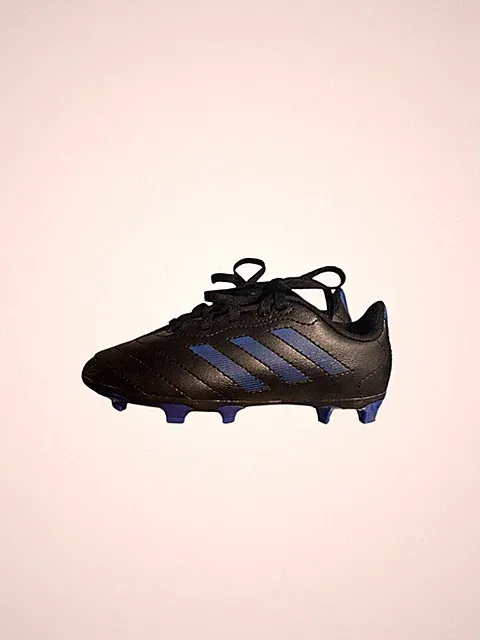 Adidas Kids Soccer Cleats Black Blue Sz 11.5