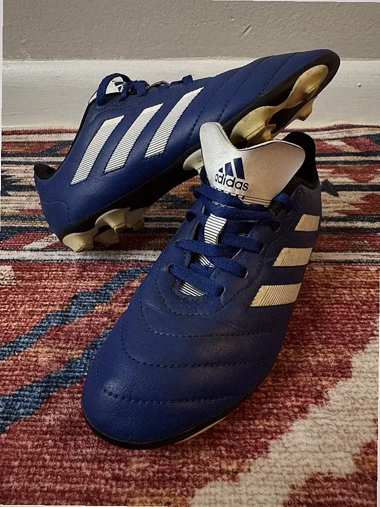 adidas Kids Soccer Cleats Blue White FG Football Boots