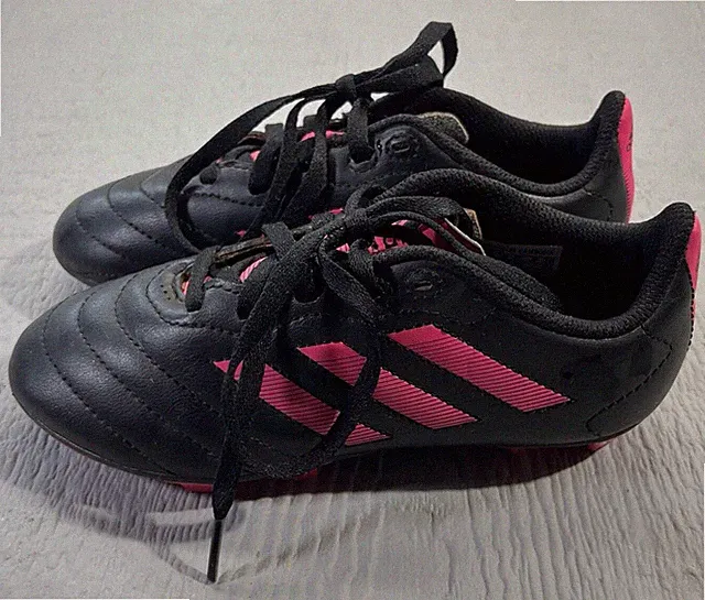 Adidas Kids Soccer Football Cleats Unisex Sz 1 Pink Black ART GX 6907