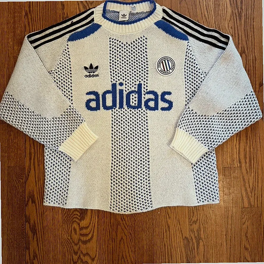 Adidas Knit Soccer Jersey Sweater - Size Small, Excellent Condition - SHIPS FAST