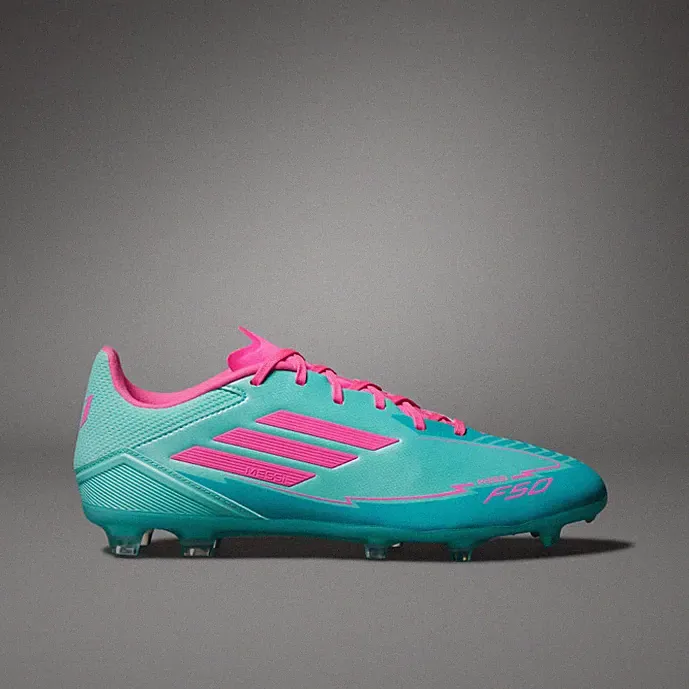 Adidas League F50 MESSI Cleats FG Flash Aqua Lucid Pink IH0928