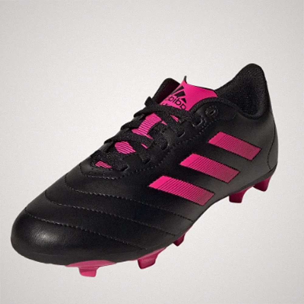 Adidas Little Kids Goletto VIII Firm Ground Soccer Cleats 9.5K Black Pink NWOB