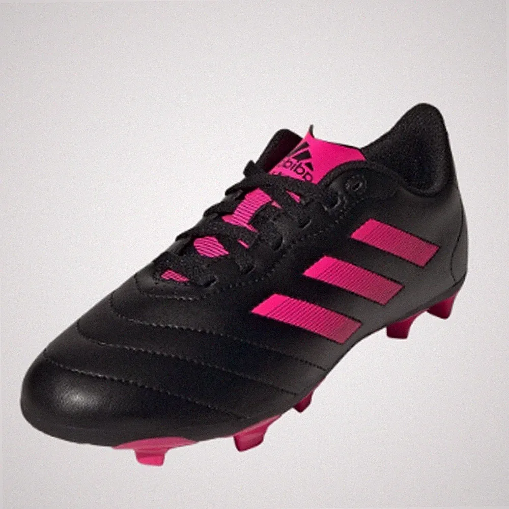 Adidas Little Kids Goletto VIII Firm Ground Soccer Cleats 9.5K Black Pink NWOB
