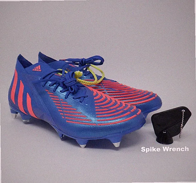 Adidas M 8 W 9 Predator Edge.1 SG Soccer Cleats Blue Removable Studs H02965