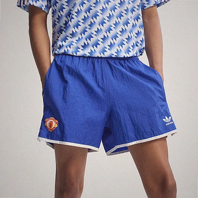 adidas Manchester United 90s Shorts Men's Large Bold Blue KD5817 NWT
