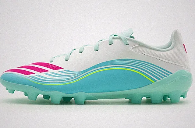 Adidas Men F50 Messi League 2G 3G AG Cleats Football White Soccer Spike JQ0940