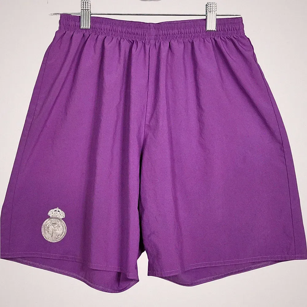 Adidas Men Medium Real Madrid Soccer Futbol Shorts Purple 2016/2017 Climacool