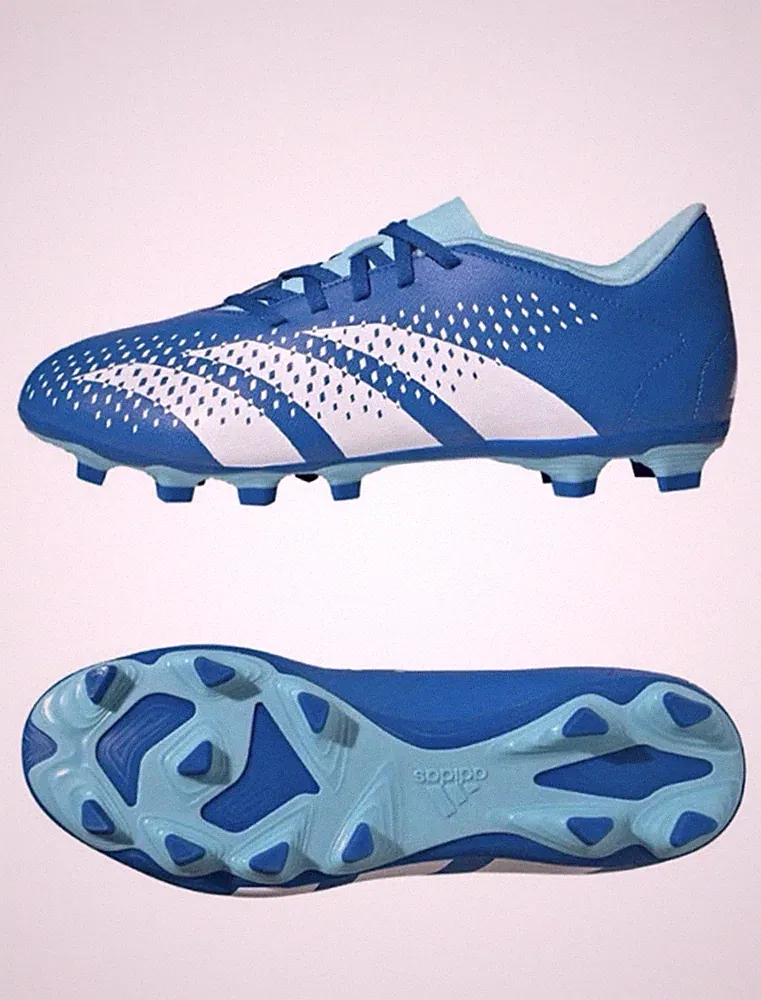 Adidas Men PREDATOR Accuracy.4 FxG Cleats Blue Football Soccer GYM Spike GZ0010