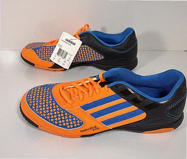 Adidas Men’s 10.5 FreeFootball X-ITE Indoor Turf Soccer Cleat Blue Orange G61879