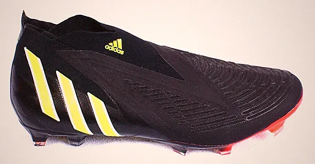 Adidas Men's 11.5 Black Solar Yellow Predator Edge+ Firm Ground Soccer Cleats