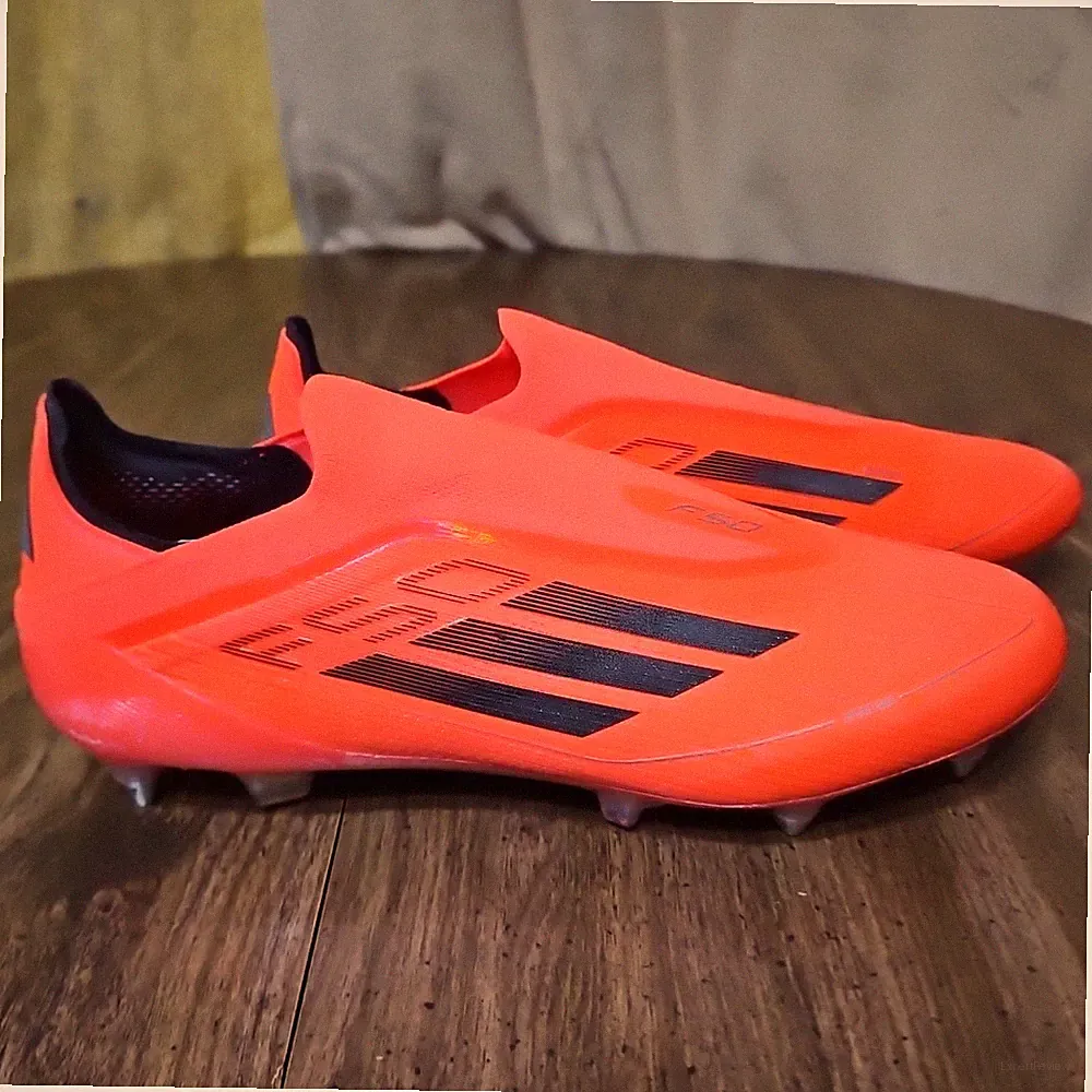 adidas Men’s 11.5 F50 ELITE LACELESS SOFT GROUND SOCCER CLEATS PINK IF1318