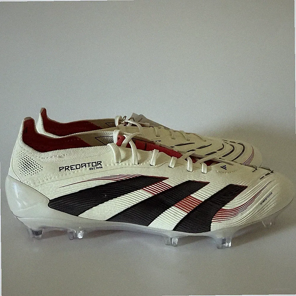 adidas Men’s 6.5 PREDATOR ELITE FG Soccer Cleats Off White/Core Black ID3880 NEW