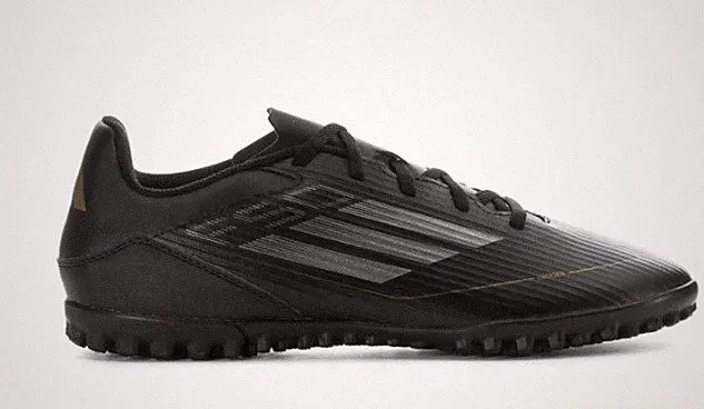 adidas F50 Men's 7 Club Soccer Turf Shoes Cleats Football Black Gold TF New