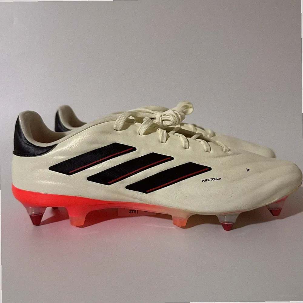 adidas Men’s 9/Women’s 10 COPA PURE 2 ELITE SG SOCCER CLEATS Ivory/Black IE4982