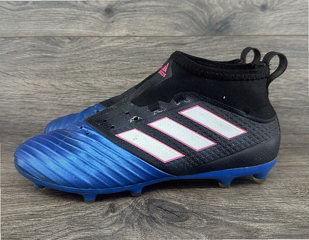 Adidas Men's Ace 17.2 Prime Mesh FG Soccer Cleats Size 7 Black Blue BB4325