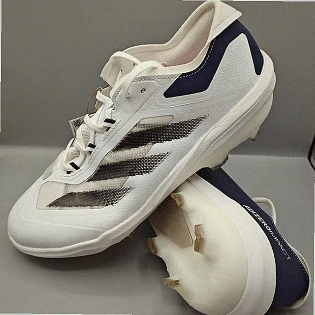 Adidas Men's Adizero Impact TPU Baseball Cleats Size 11 'White Black (IH3461)
