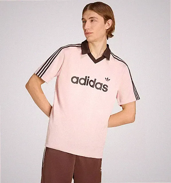 adidas Men's Archive Engineered Collar Jersey Soccer Shirt Blokecore 27775921