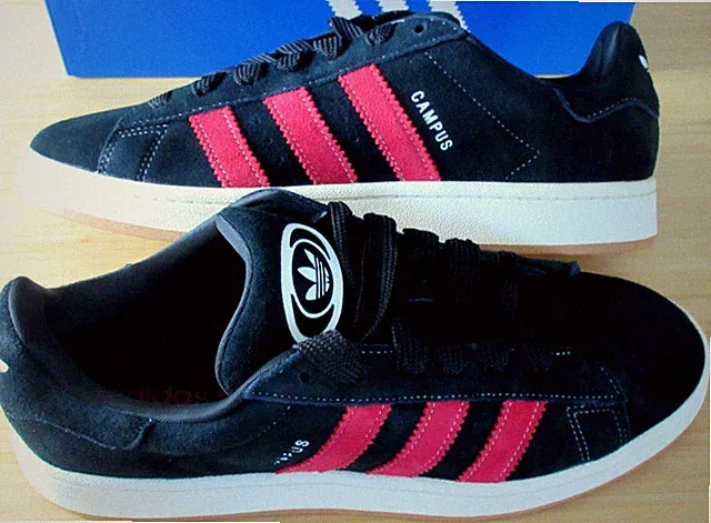 Adidas Men's Campus 00s Suede Shoes Black Red White Size 10.5 NIB JH8059