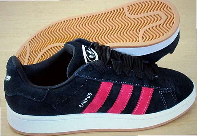 Adidas Men's Campus 00s Suede Shoes Black Red White Size 9.5 NIB JH8059