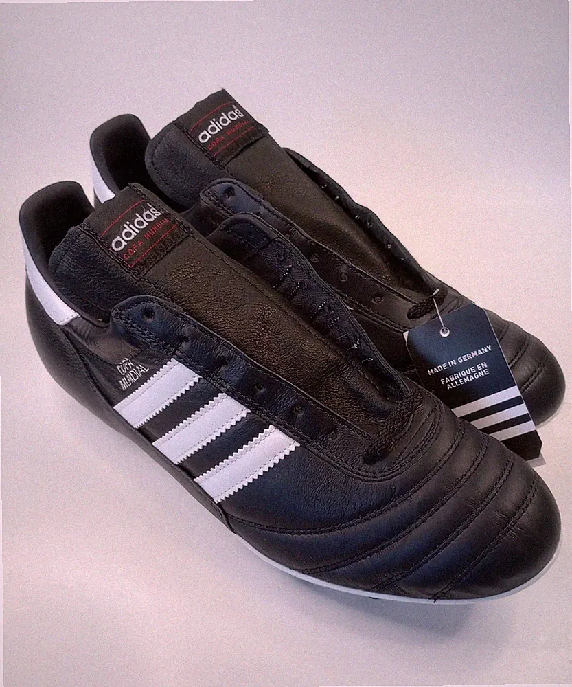 Adidas Men's Copa Mundial FG Leather Soccer Cleats Black White Size 11.5 015110