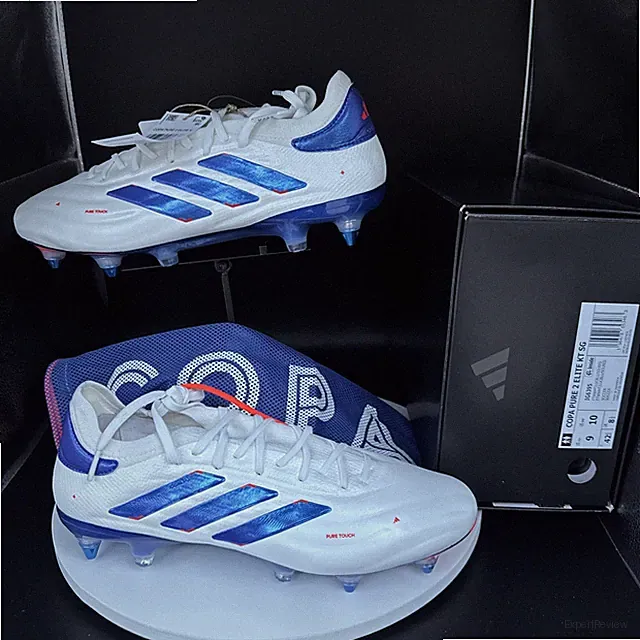 adidas Men’s Copa Pure 2 Elite SG Fabric White IG6395 Size 9 Soccer Cleats NWB