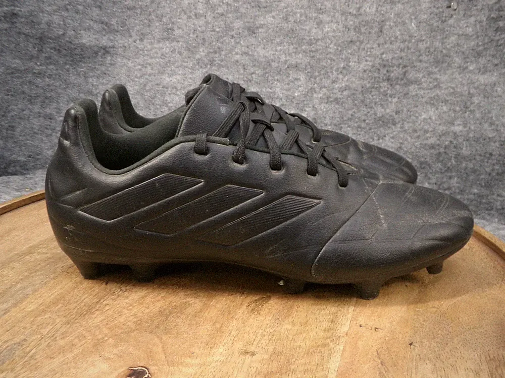 Adidas Men's Copa Pure.3 Firm Ground Black Leather Soccer Cleats HQ8940 Size 8