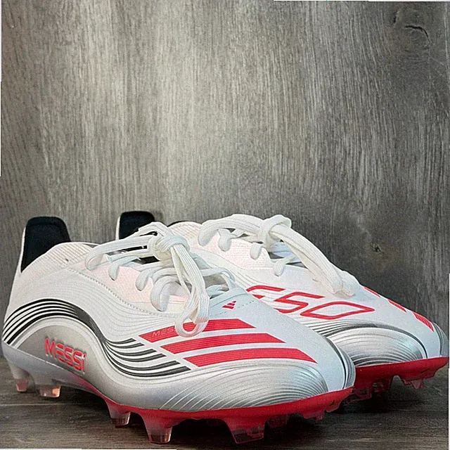 ADIDAS Men's F50 Pro FG Messi Soccer Cleats Size 12 Silver JP7461