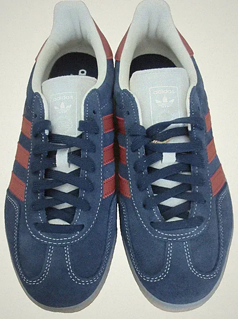 Adidas Men's Gazelle Indoor Suede Striped Shoes Navy Red White Size 9 NIB JH5404