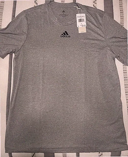 Adidas Men’s “Pre Game” Essentials Feelready Training Tee - Gray & Black